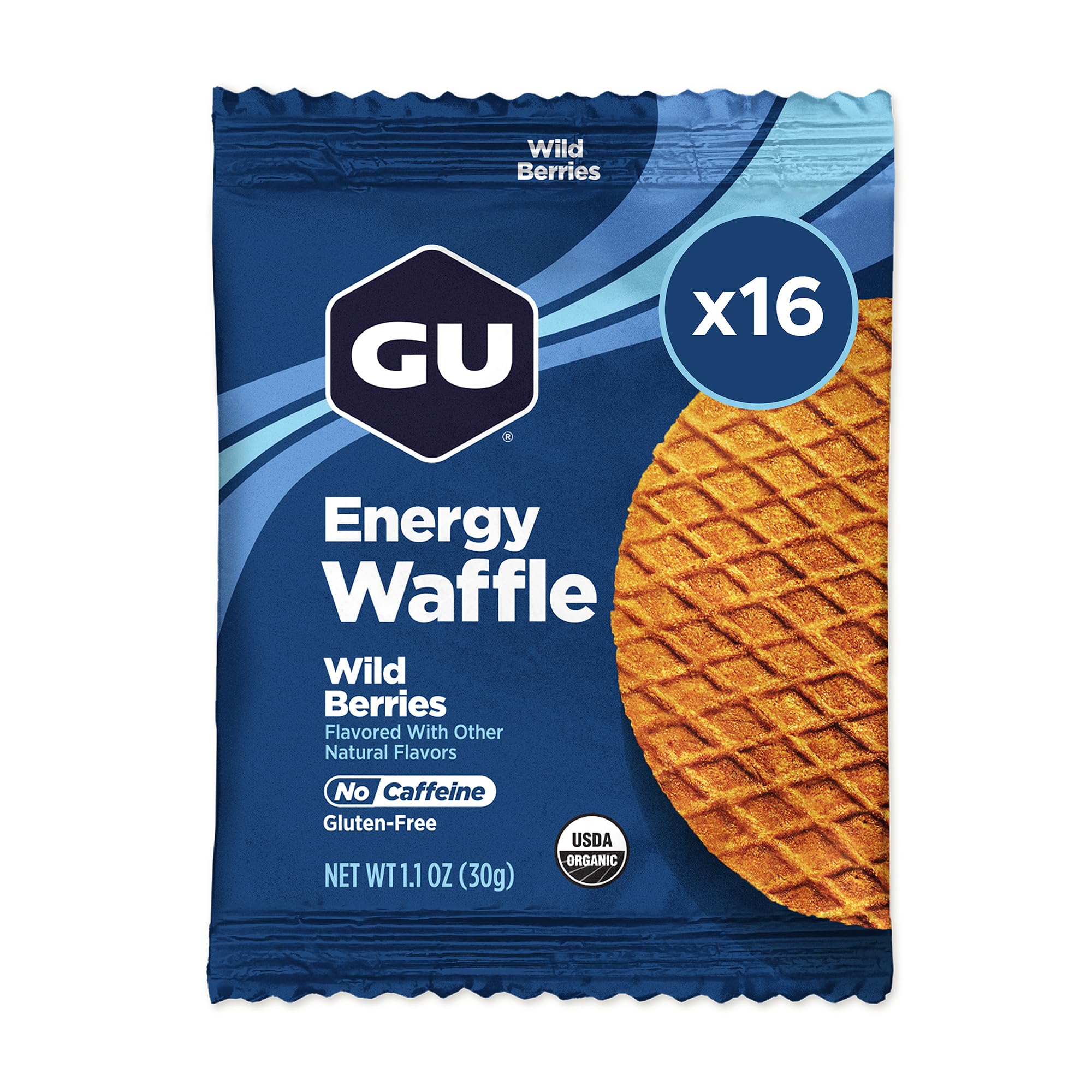 GU Energy paquete frontal mostrando conveniencia y energía portátil