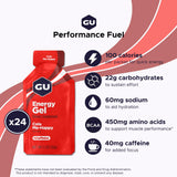 GU Energy textura del gel en primer plano para absorción eficiente