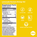 GU Energy etiqueta con ingredientes y beneficios claros para deportistas