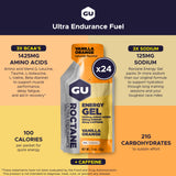 GU Energy textura del gel en primer plano, consistencia suave y fácil de ingerir