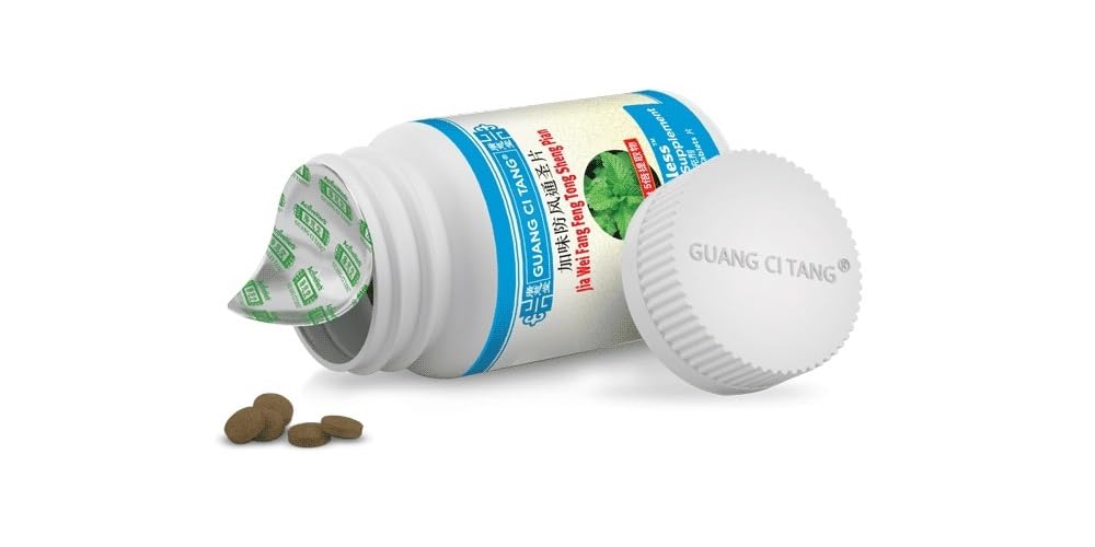 ActiveHerb Guang Ci Tang en uso con un vaso de agua ilustra toma recomendada y conveniencia
