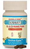 Guang Ci Tang embalaje frontal mostrando el nombre y beneficio para la vista