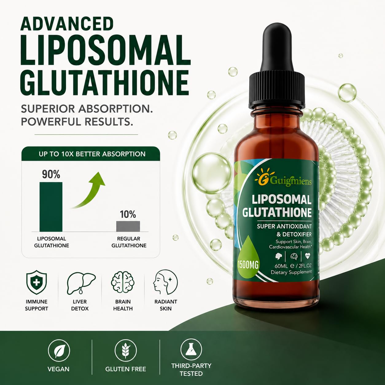 Etiqueta de Guigmiens con información nutricional y garantías sin gluten ni soja