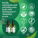 GuruNanda persona usando Gutcleanse en rutina diaria cómoda y práctica