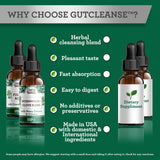 GuruNanda ingredientes botánicos del Gutcleanse sobre mesa para transparencia