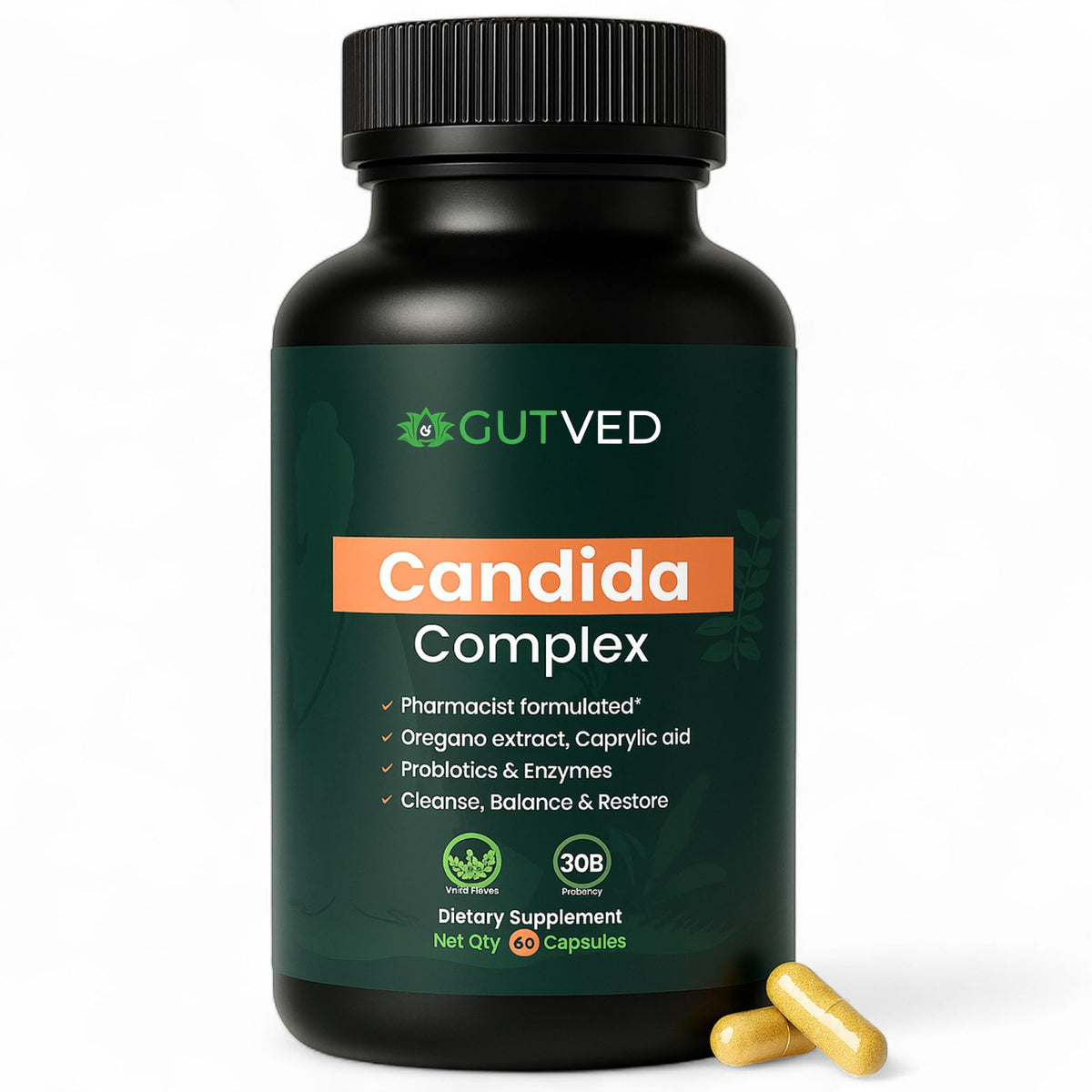GUTVED envase frontal que muestra el producto y facilita identificación