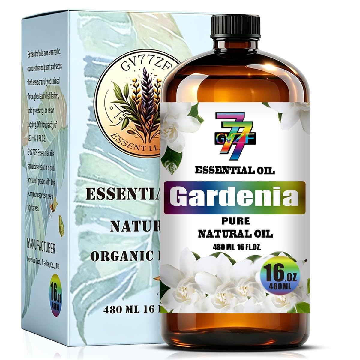 GV77ZF frasco frente ámbar que conserva aroma de gardenia