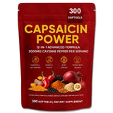 GXSAE frasco frontal de Capsaicin Power mostrando cantidad y sello natural