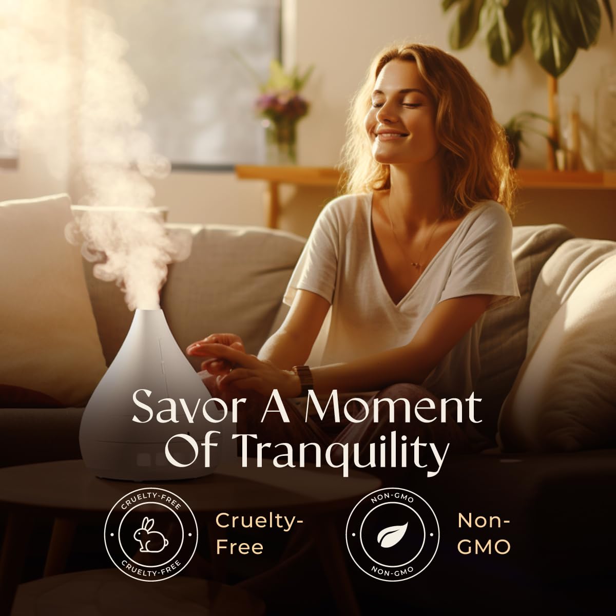 Gya Labs en difusor en uso mostrando ambiente relajado y aroma duradero