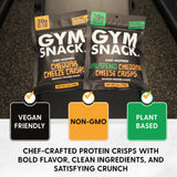 GYM SNACK bolsa junto a regla para comparar tamaño y porciones individuales convenientes