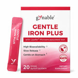 Gynable frente del empaque mostrando sticks y beneficios visibles