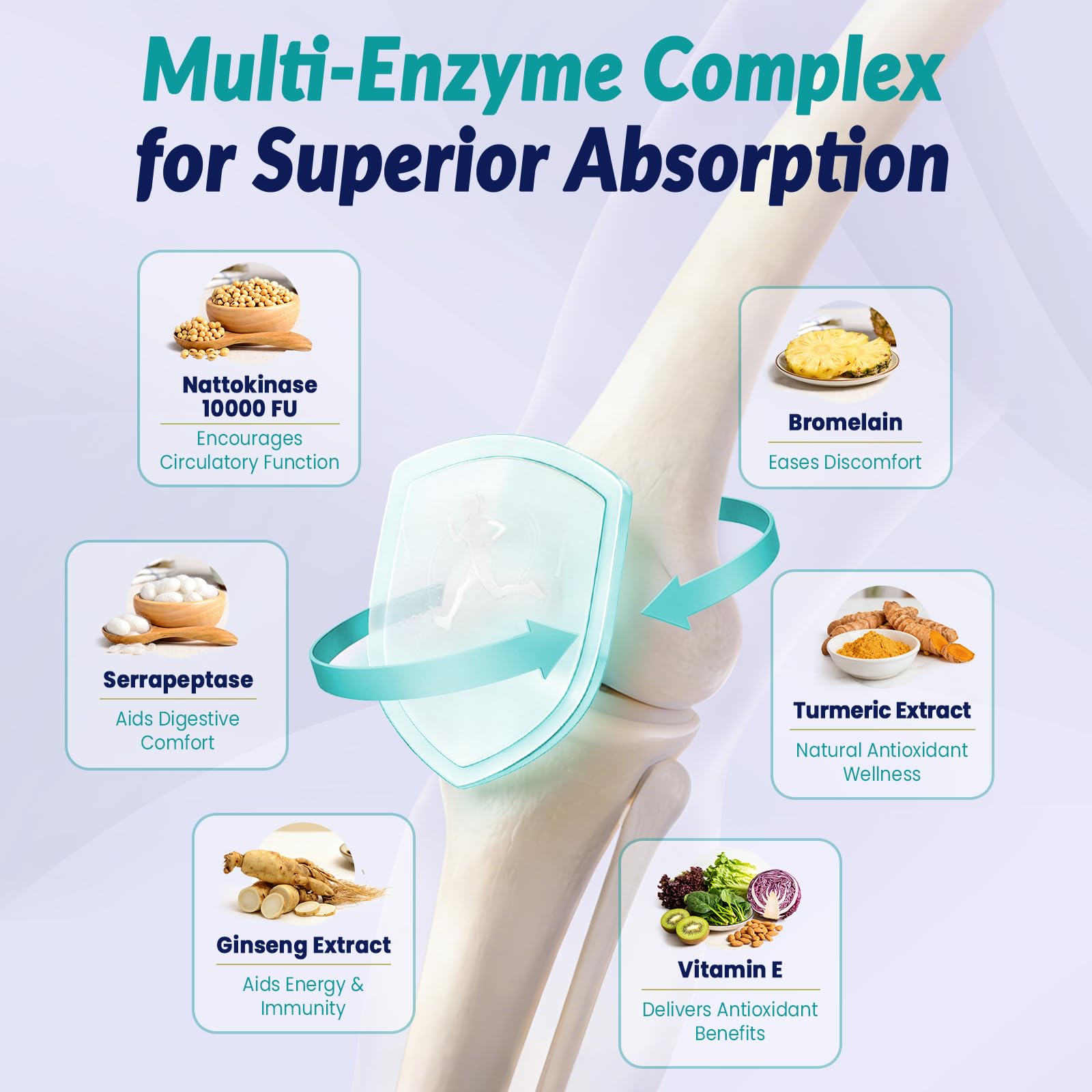 Gyumolics etiqueta con ingredientes principales y beneficios claros