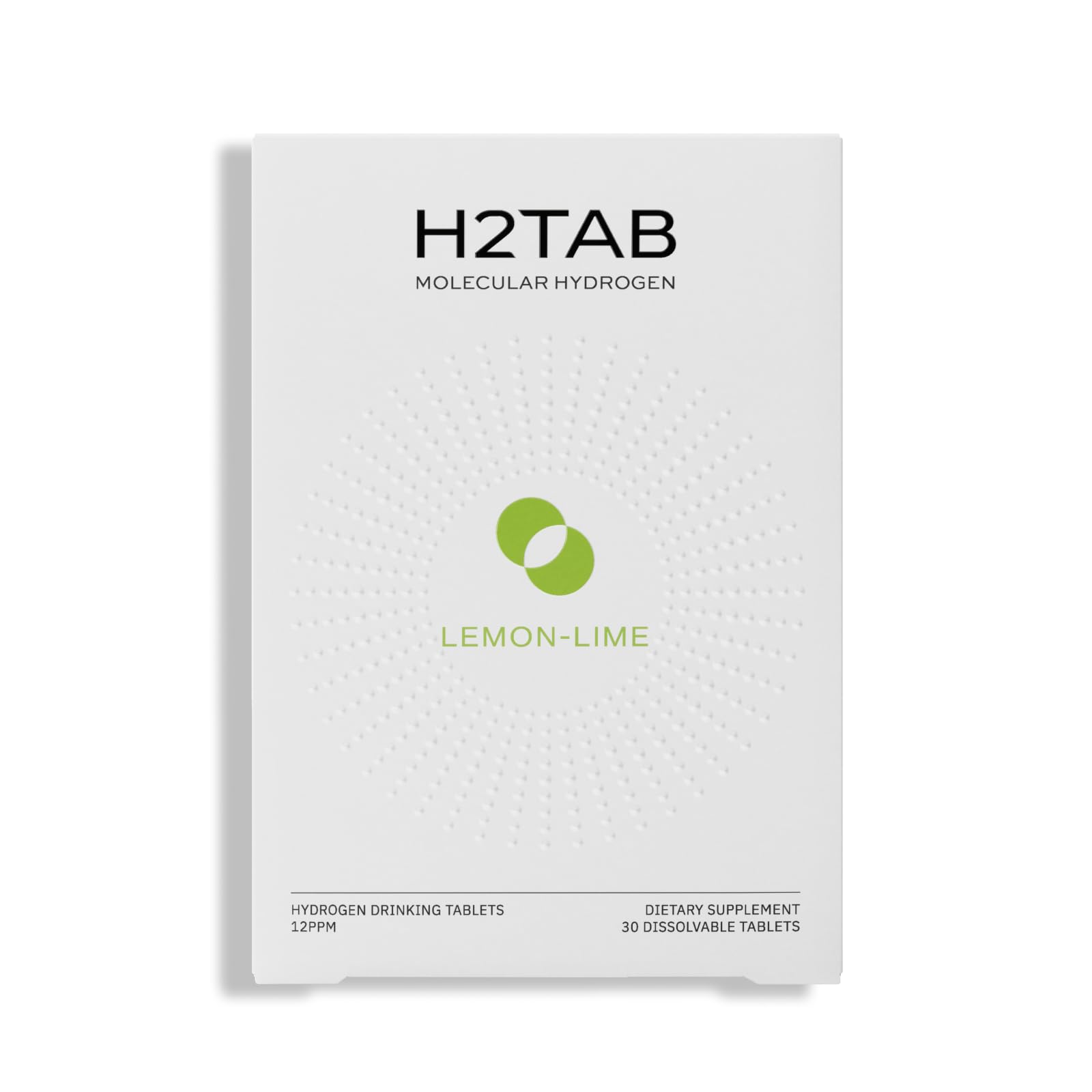 H2Tab empaque frontal mostrando tabletas y practicidad