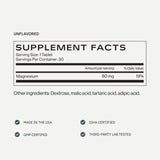 H2Tab etiqueta de ingredientes mostrando magnesio y ácidos naturales