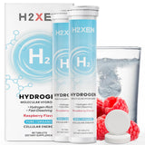 H2XEN frente del envase mostrando el bote y diseño, presentando conveniencia