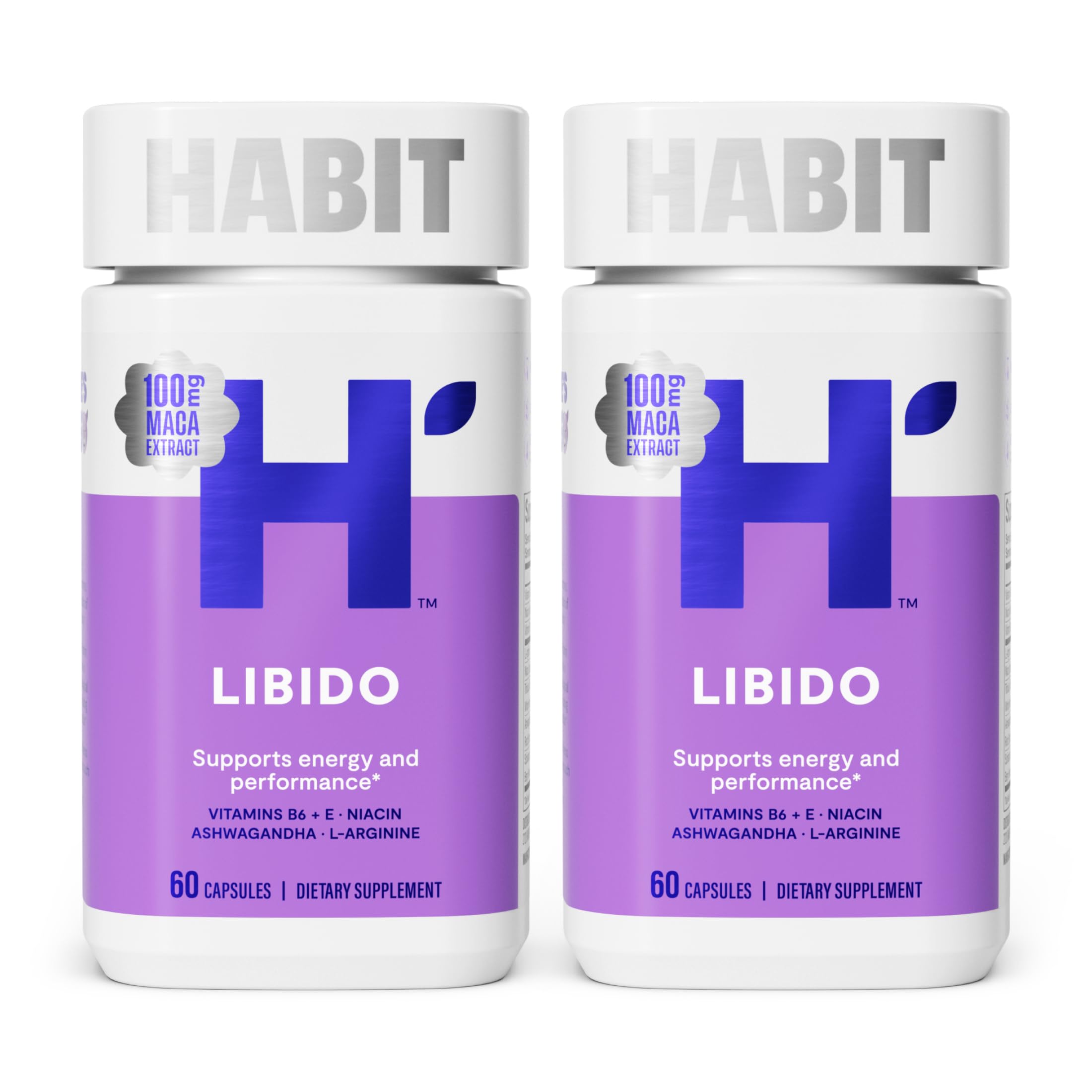 H' Habit pack frontal del producto mostrando etiqueta y beneficio energético