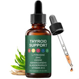 HABOHUSE frasco frontal de Thyroid Support Drops mostrando etiqueta clara y tamaño