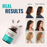 Hair La Vie envase lateral destacando diseño y facilidad de almacenamiento