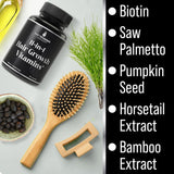 Hair Thickness Maximizer bote abierto con cápsulas para uso diario