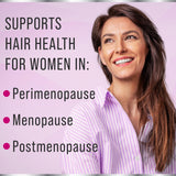 Hair Thickness Maximizer botella abierta con tabletas listas para tomar