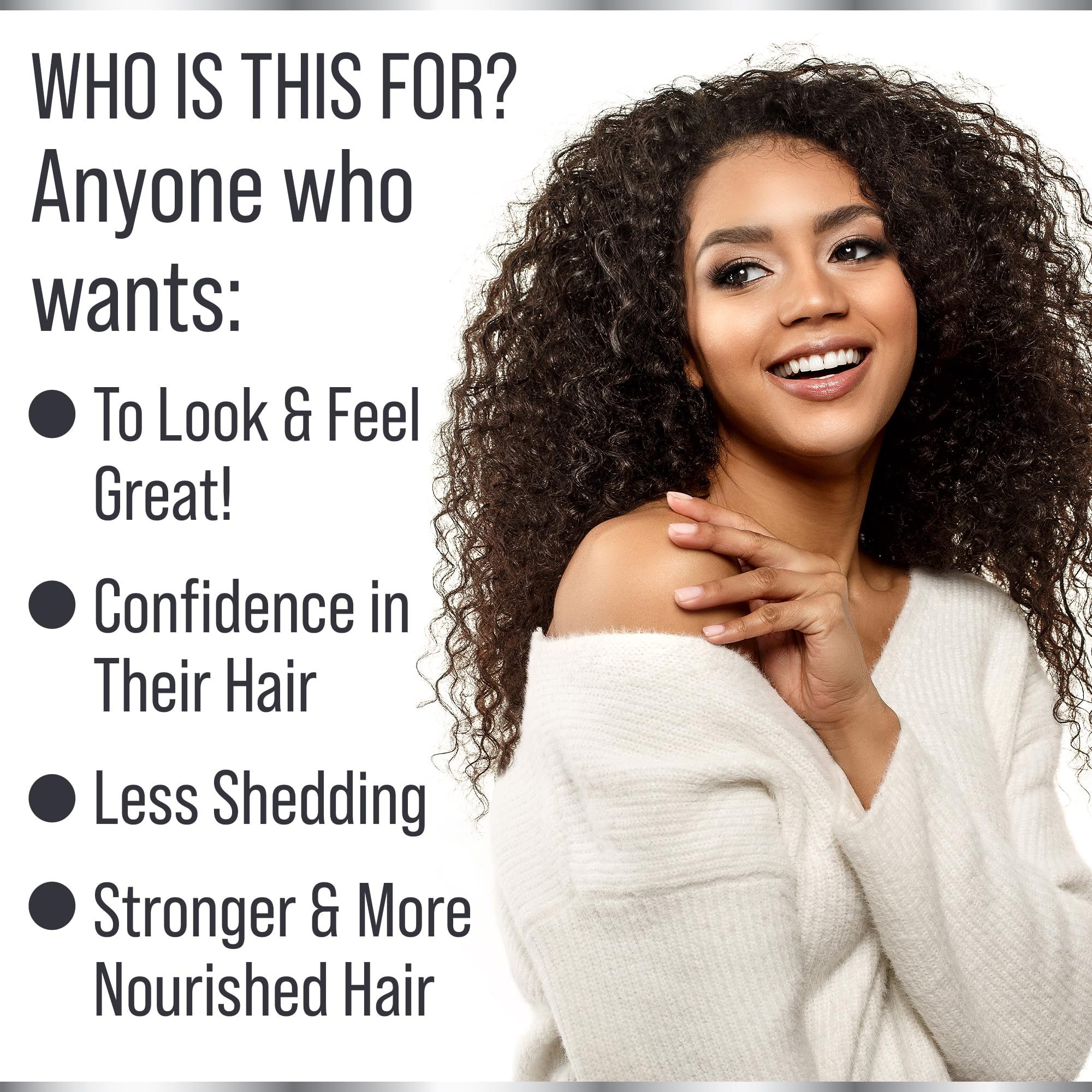 Hair Thickness Maximizer cápsula en mano para comparar tamaño y uso diario