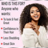 Hair Thickness Maximizer comparación tamaño junto a moneda para escala
