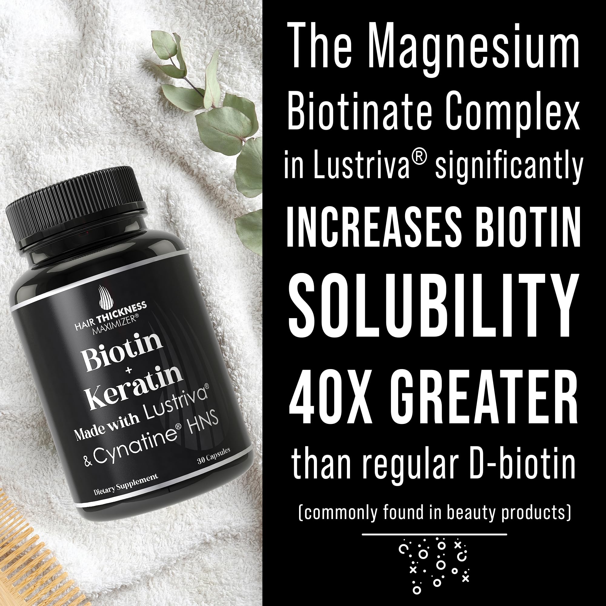 Hair Thickness Maximizer integrando el suplemento en una rutina matinal para consistencia