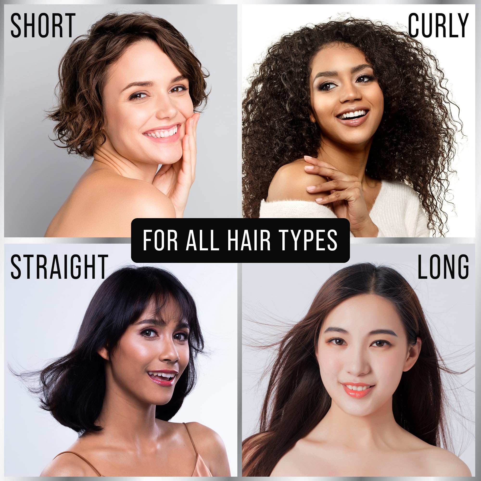 Hair Thickness Maximizer etiqueta con ingredientes clave y confianza de calidad