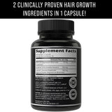 Hair Thickness Maximizer etiqueta con ingredientes clave para transparencia y confianza