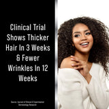 Hair Thickness Maximizer producto en mano para mostrar tamaño real y facilidad de uso