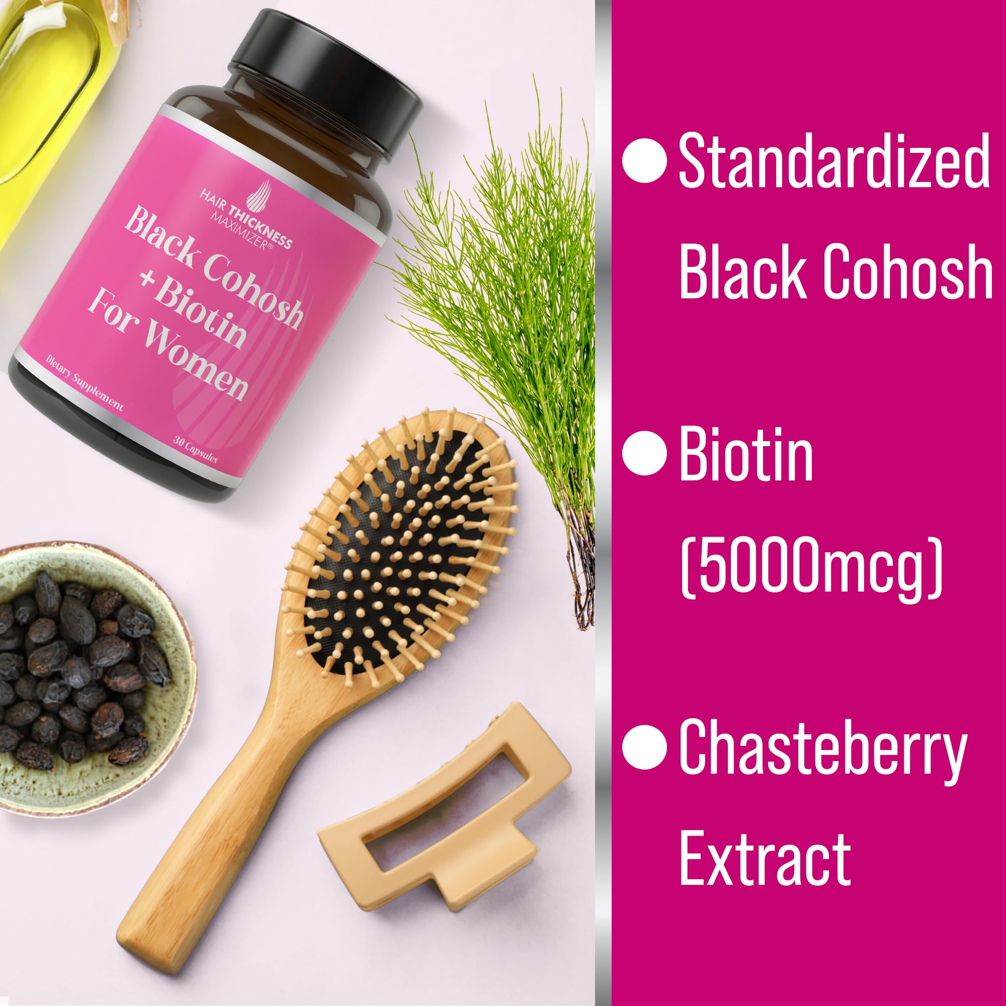 Hair Thickness Maximizer detalle de textura de las tabletas y calidad