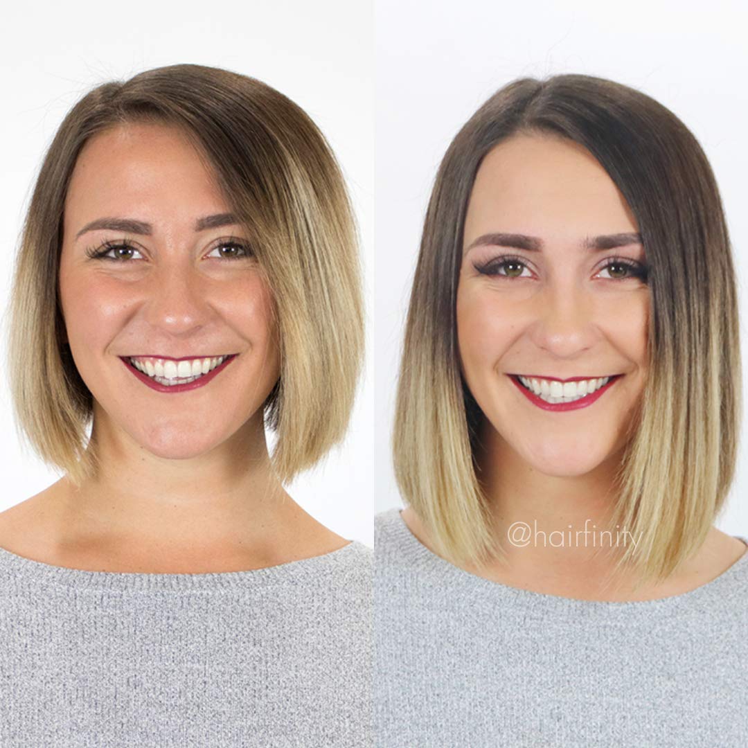 Hairfinity producto en baño junto a espejo mostrando integración en rutina