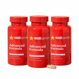 HAIRtamin envase frontal mostrando diseño y aporte para cabello más fuerte