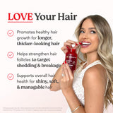 Gomitas en forma de estrella HAIRtamin con colores atractivos y aspecto natural
