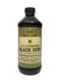 Halaleveryday botella frontal de aceite de semilla negra, presentación clara y profesional