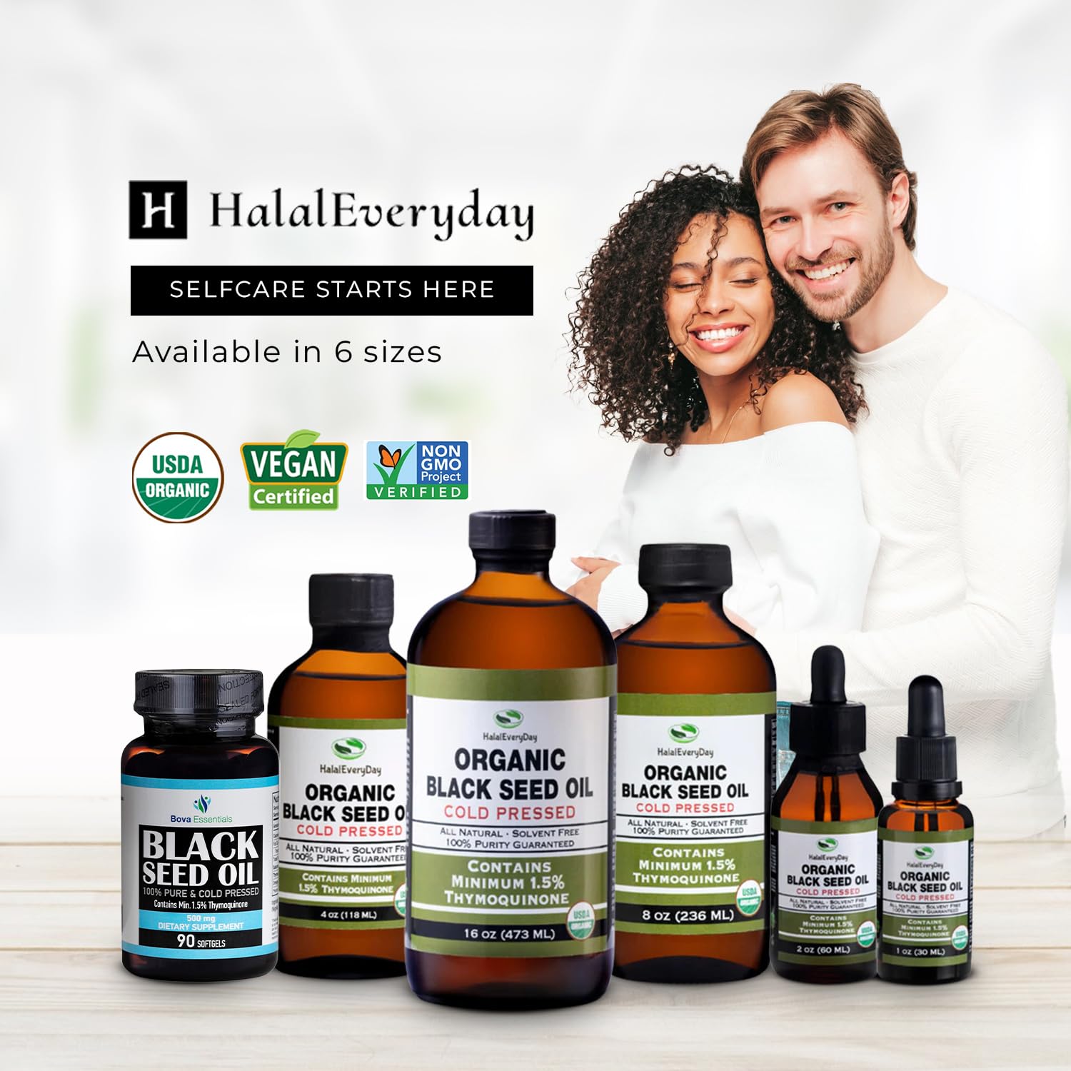 HalalEveryDay botella en cocina sugiriendo uso alimentario versátil