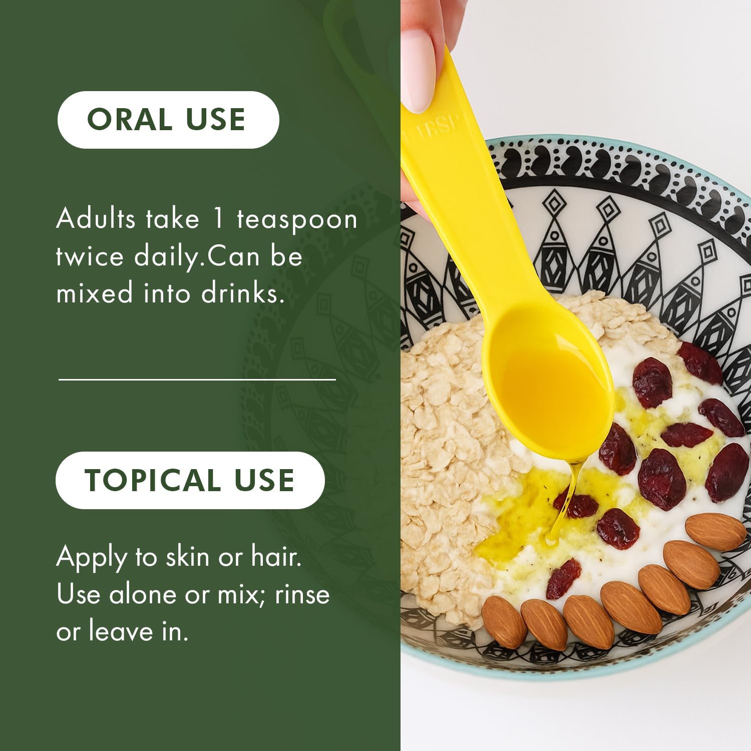 HalalEveryDay aplicación tópica con gotas demostrando fácil uso