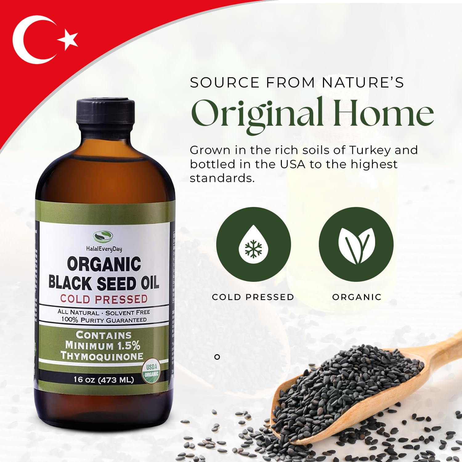 HalalEveryDay etiqueta con certificaciones USDA y Halal destacadas