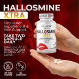 Hallusa Natural comparación de tamaño del frasco para escala y dosis mensual