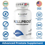 Hallusa Natural caja Hallprost abierta mostrando blister y presentación interior