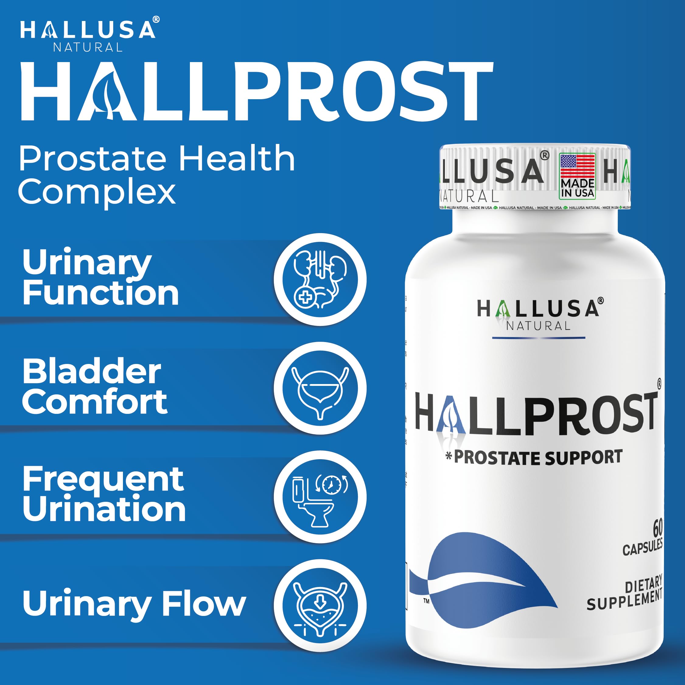 Hallusa Natural cápsulas Hallprost primer plano textura y color
