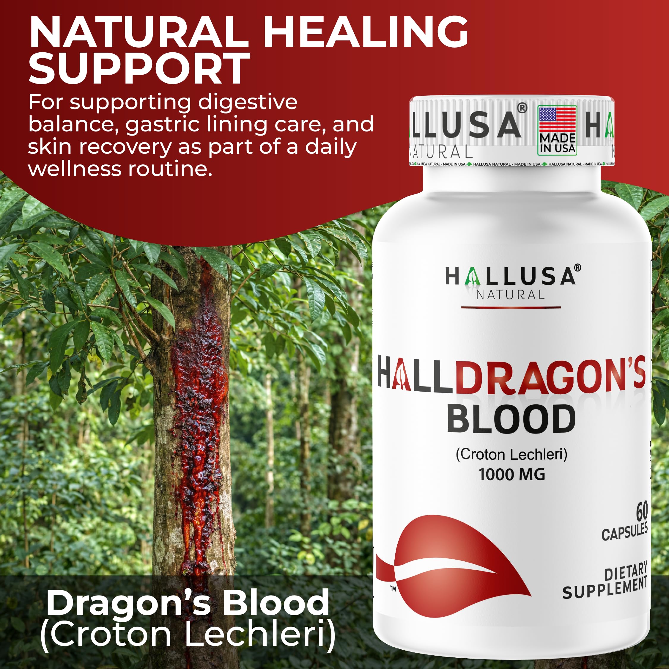 Hallusa Natural etiqueta nutricional legible que garantiza confianza