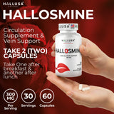 Etiqueta Hallusa Natural con información nutricional clara y legible