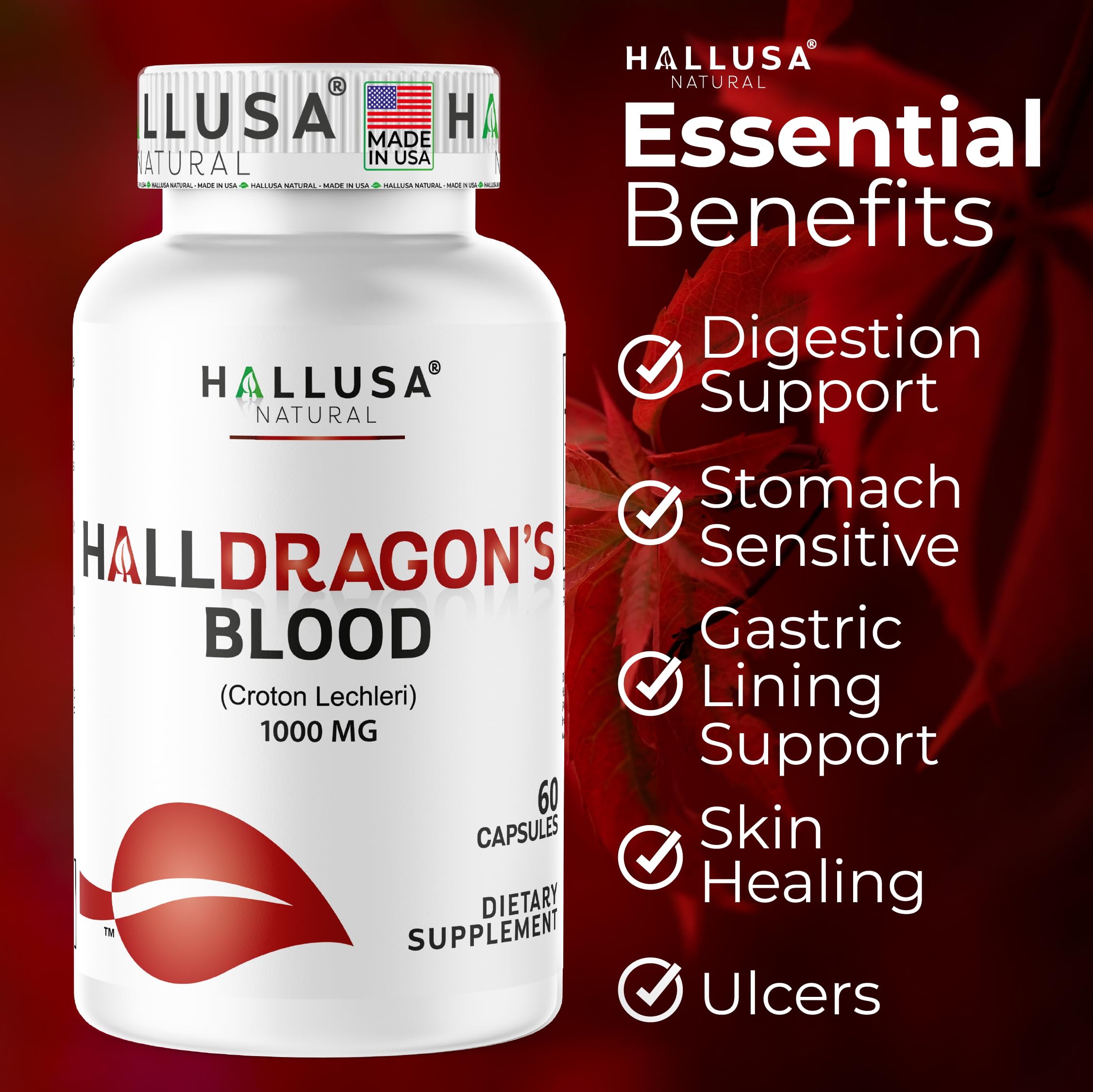 Hallusa Natural frasco sobre encimera representando uso diario