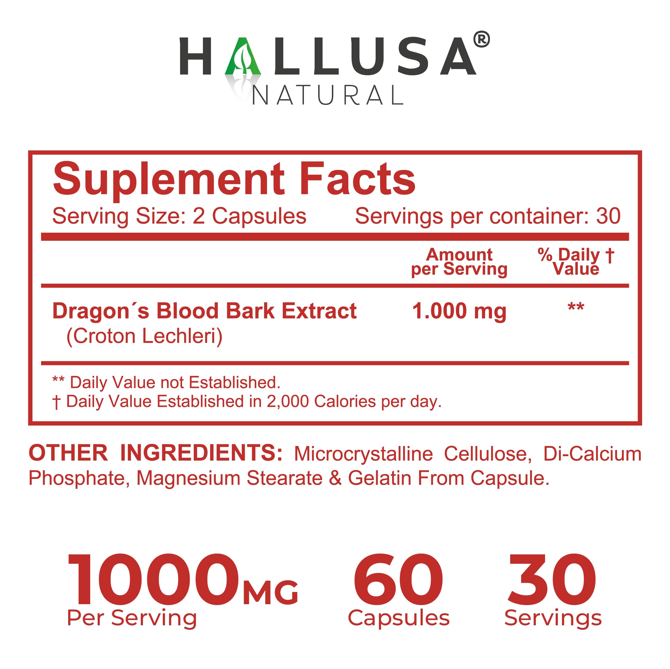 Hallusa Natural comparación de tamaño junto a objetos cotidianos