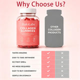 Halo Labs Collagen Gummies etiqueta legible, información transparente