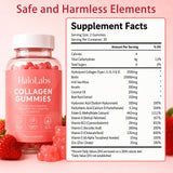 Halo Labs Collagen Gummies primer plano de la textura, apariencia apetitosa
