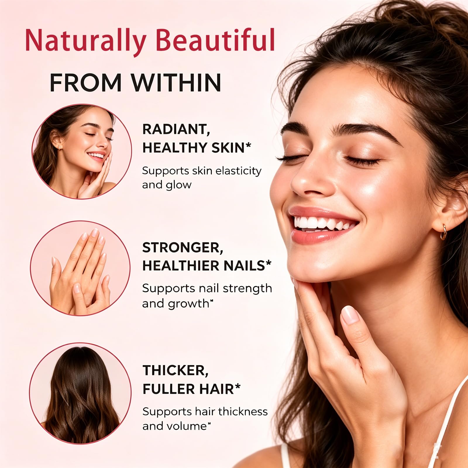 Halo Labs Collagen Gummies persona tomando gomita, uso práctico diario