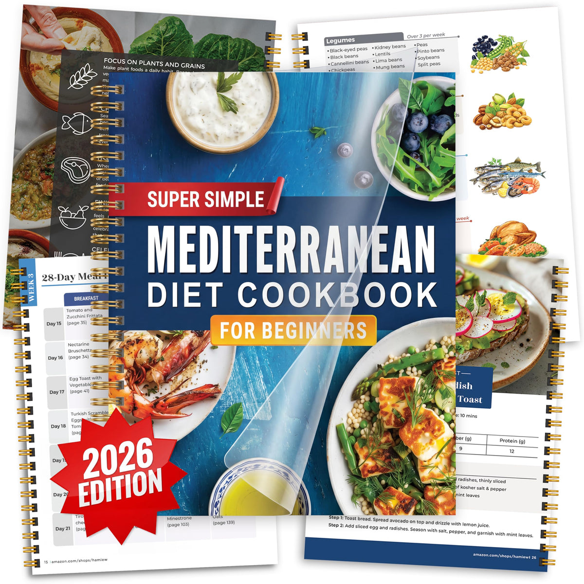 HAMIEW portada del libro muestra recetas fáciles y plan de 28 días