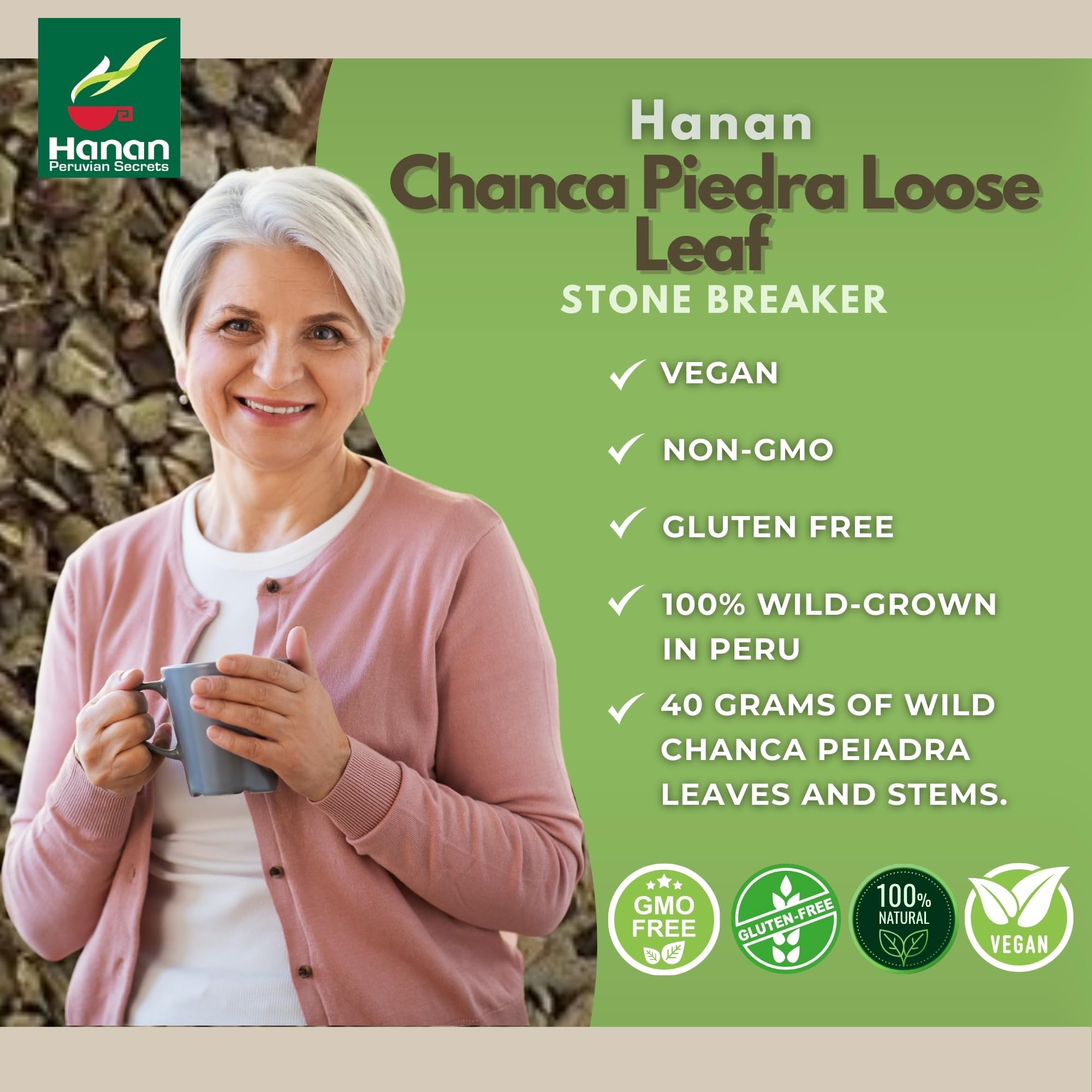 Hanan etiqueta con origen Perú, ventaja de procedencia natural clara